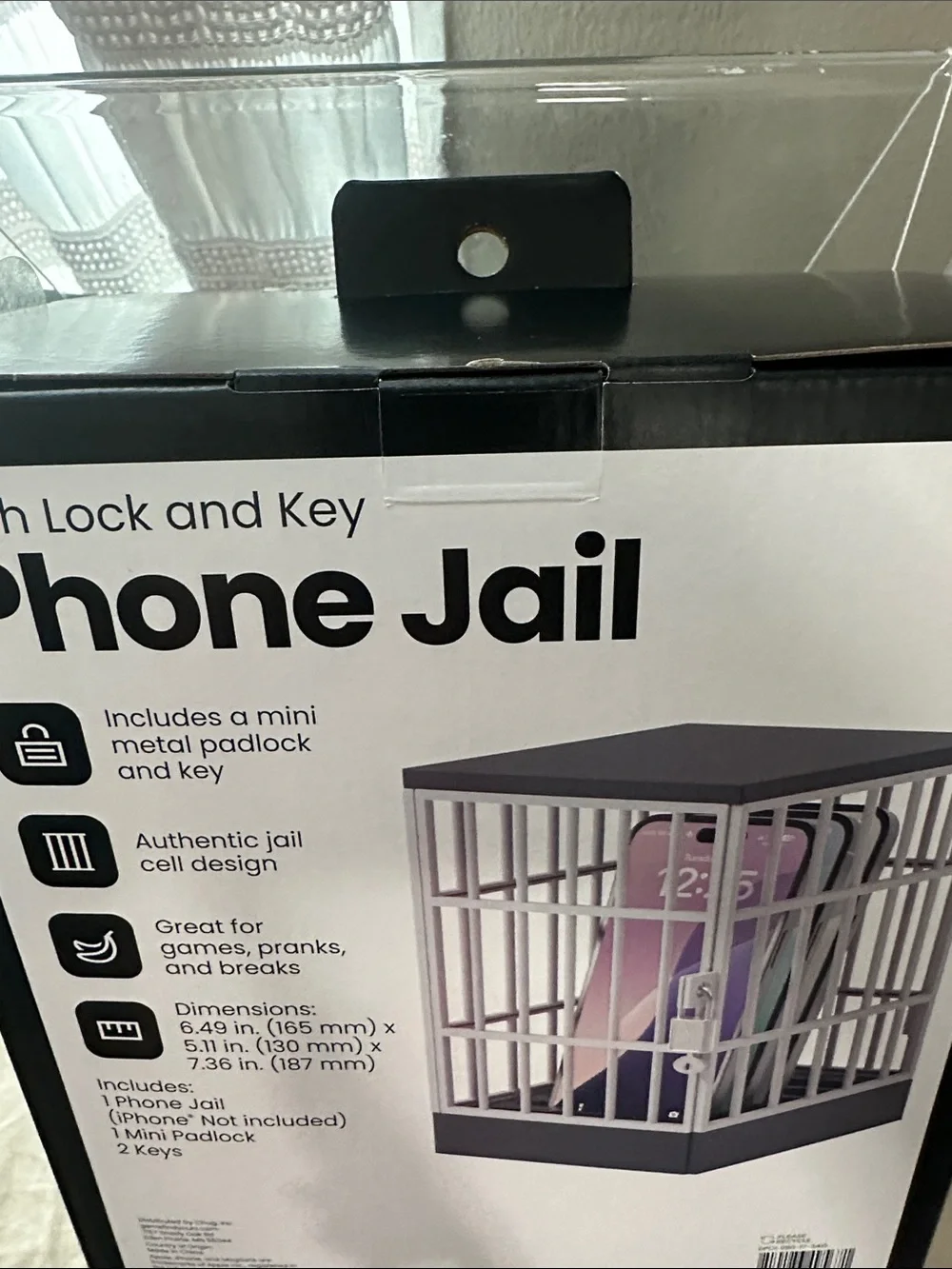 Phone Jail Lockbox for Smartphones - Black New in Box